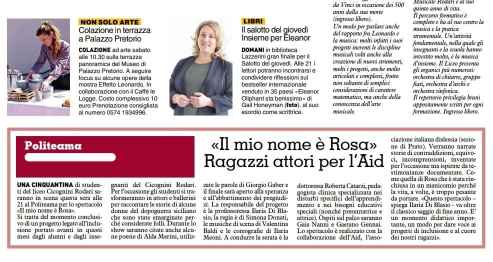 Il mio nome è Rosa - La Nazione