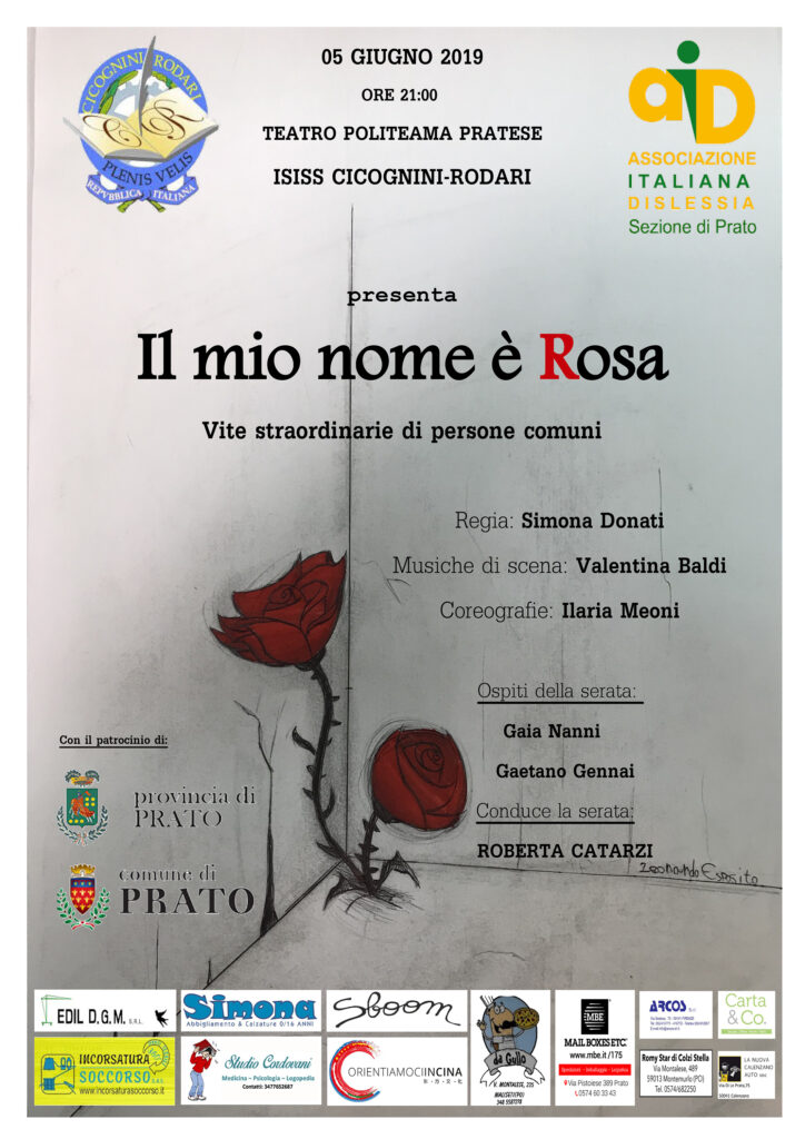 Presentatrice dello spettacolo “Il mio nome è Rosa”